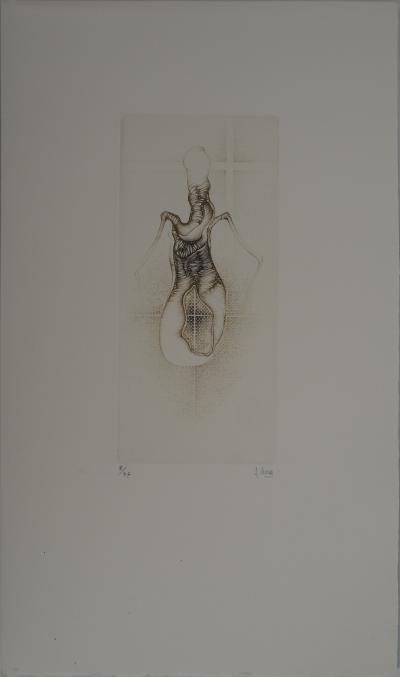 Fred DEUX : Le bourgeonnement, Gravure originale signée 2