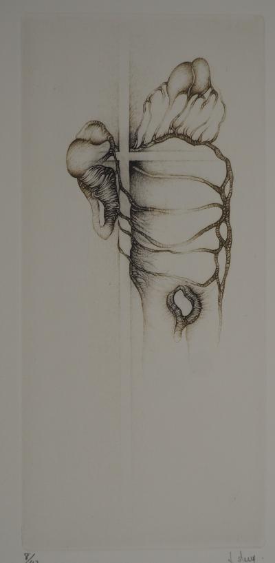 Fred DEUX : Liane, Gravure originale signée 2