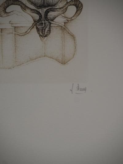 Fred DEUX : En éclosion, Gravure originale signée 2