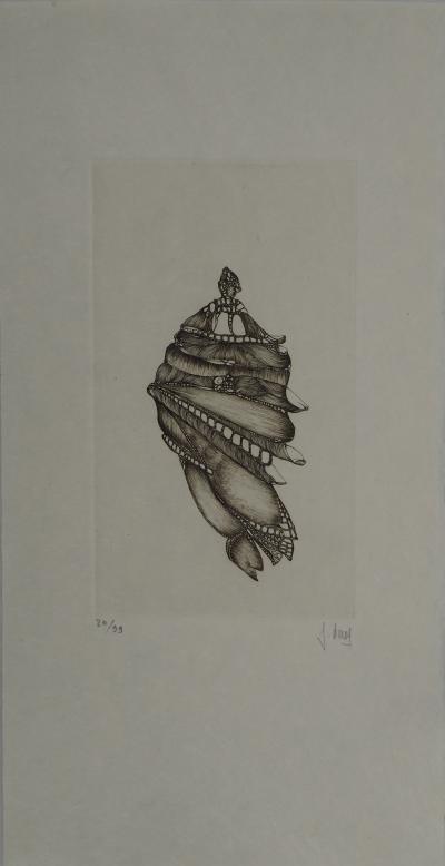 Fred DEUX : Mutation, Gravure originale signée 2
