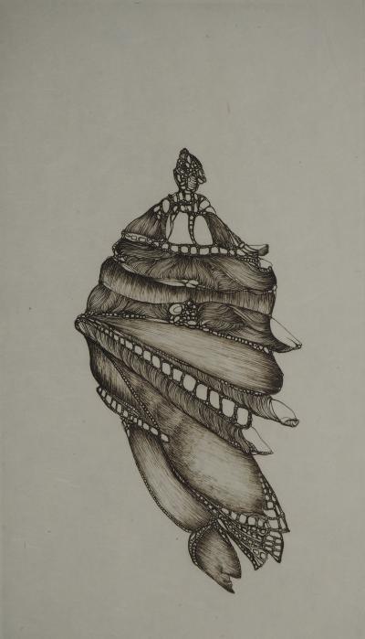 Fred DEUX : Mutation, Gravure originale signée 2