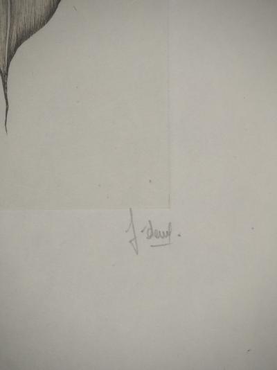 Fred DEUX : Initiés, Gravure originale signée 2