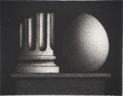 Mario AVATI : La colonne de Gulliver, Gravure originale signée 2