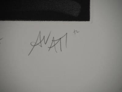 Mario AVATI : Le siamois, Gravure originale signée 2