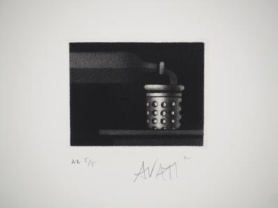 Mario AVATI : Le dé à coudre, Gravure originale signée 2