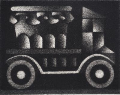 Mario AVATI : Le pot, Gravure originale signée 2
