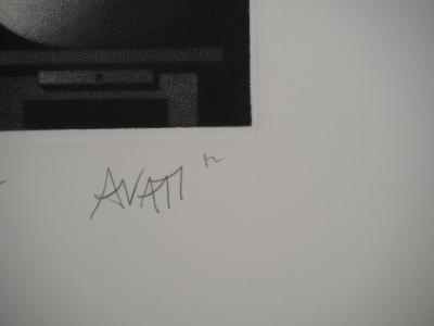 Mario AVATI : L’œuf, Gravure originale signée 2