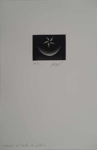 Mario AVATI : L’étoile, Gravure originale signée 2