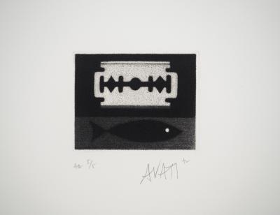 Mario AVATI : La lame, Gravure originale signée 2