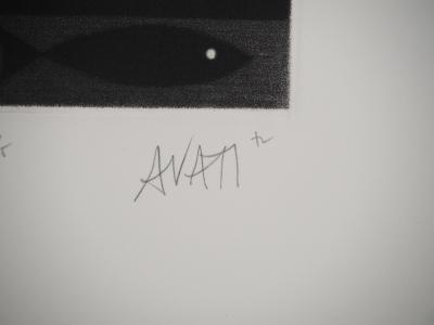 Mario AVATI : La lame, Gravure originale signée 2