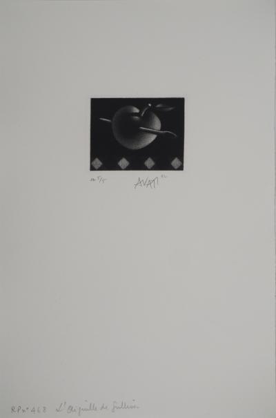 Mario AVATI: The Needle, Original signed engraving 2