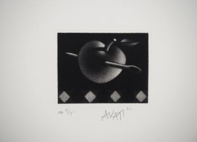 Mario AVATI: The Needle, Original signed engraving 2