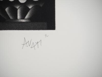 Mario AVATI : La baleine, Gravure originale signée 2
