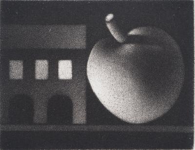 Mario AVATI: Apple, Original signed engraving 2