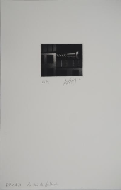 Mario AVATI : La vis, Gravure originale signée 2