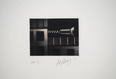 Mario AVATI : La vis, Gravure originale signée 2