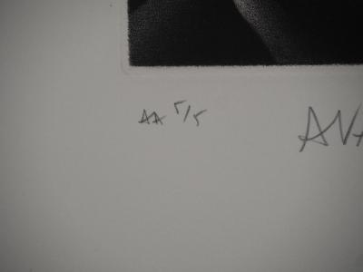 Mario AVATI : Poires et éléphants, Gravure originale signée 2