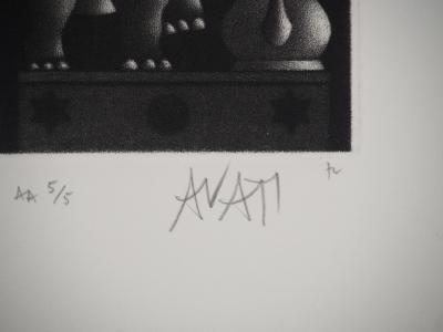 Mario AVATI : L’éléphant, Gravure originale signée 2