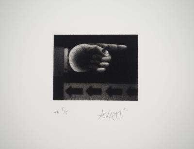 Mario AVATI : La main, Gravure originale signée 2