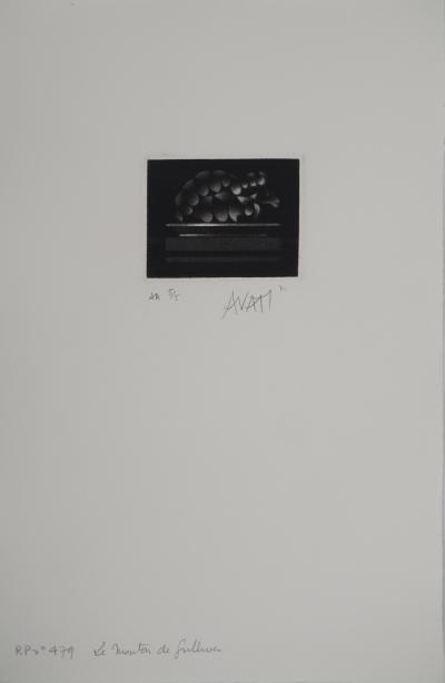 Mario AVATI : Le mouton, Gravure originale signée 2