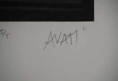 Mario AVATI : Le mouton, Gravure originale signée 2