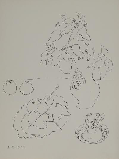Henri MATISSE : Nature morte à la tasse, Lithographie signée 2