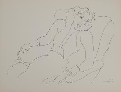 Henri MATISSE : Portrait au fauteuil, Lithographie signée 2