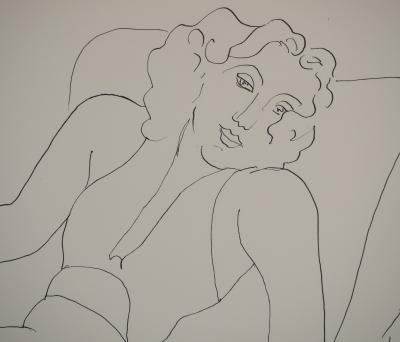 Henri MATISSE : Portrait au fauteuil, Lithographie signée 2