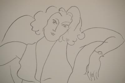 Henri MATISSE : Jeune femme assise, Lithographie signée 2