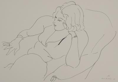 Henri MATISSE : Portrait de profil, Lithographie signée 2