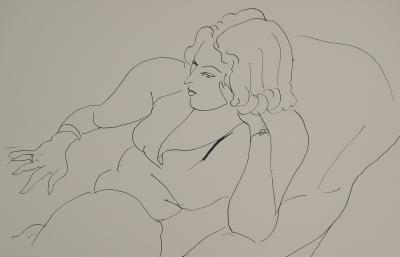 Henri MATISSE : Portrait de profil, Lithographie signée 2