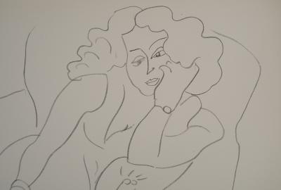 Henri MATISSE : Femme à la chevelure bouclée, Lithographie signée 2