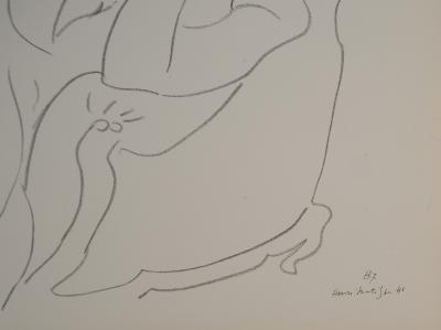 Henri MATISSE : Femme à la chevelure bouclée, Lithographie signée 2