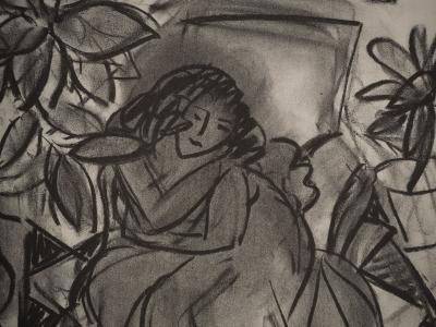 Henri MATISSE : Couple enlacé, Lithographie signée 2
