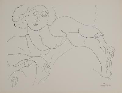 Henri MATISSE : Sourire en coin, Lithographie signée 2