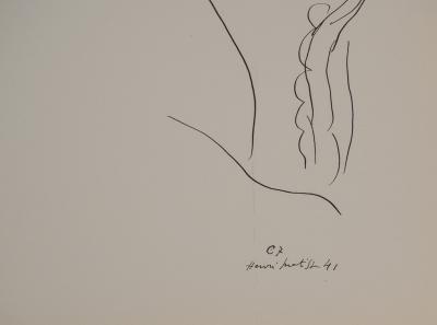 Henri MATISSE : Sourire en coin, Lithographie signée 2