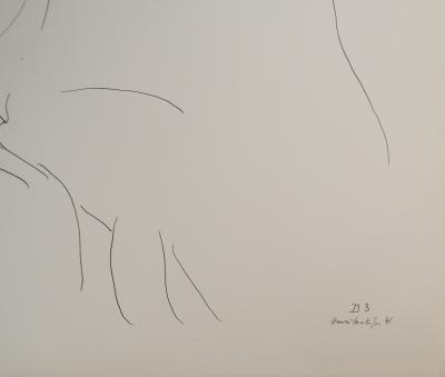 Henri MATISSE: Portrait with one hand on the hip, Signed lithograph 2
