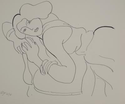 Henri MATISSE : Moue boudeuse, Lithographie signée 2