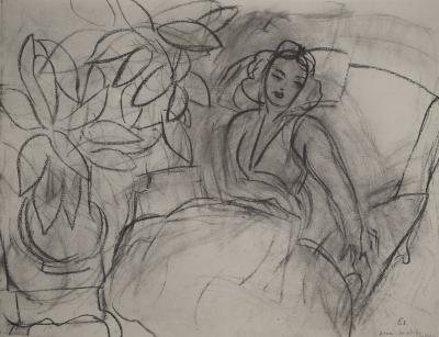 Henri MATISSE : Femme alitée, Lithographie signée 2