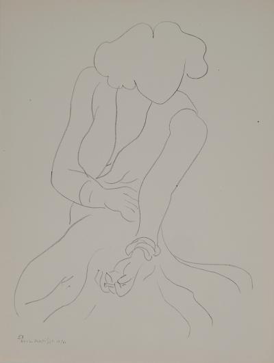 Henri MATISSE : Croquis à la cigarette, Lithographie signée 2