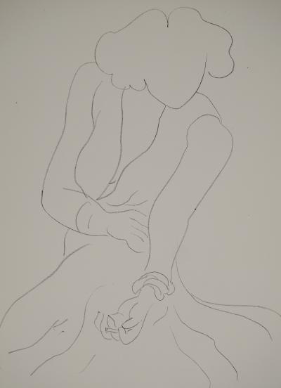 Henri MATISSE : Croquis à la cigarette, Lithographie signée 2