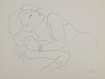 Henri MATISSE : Jeune femme au bracelet, Lithographie signée 2