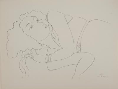 Henri MATISSE : Femme au repos, Lithographie signée 2
