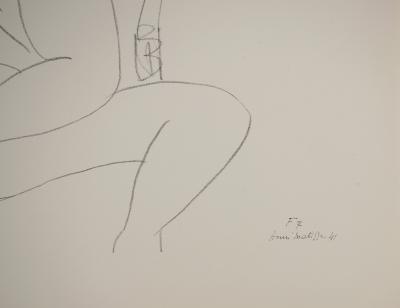 Henri MATISSE : Femme au repos, Lithographie signée 2
