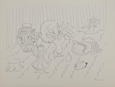 Henri MATISSE : Nature morte à la céramique, Lithographie signée 2