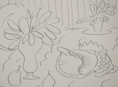 Henri MATISSE : Nature morte à la céramique, Lithographie signée 2