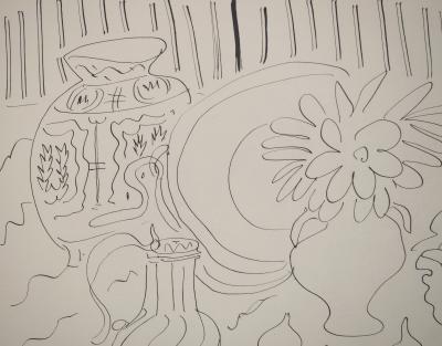 Henri MATISSE : Etude de fleurs, Lithographie signée 2