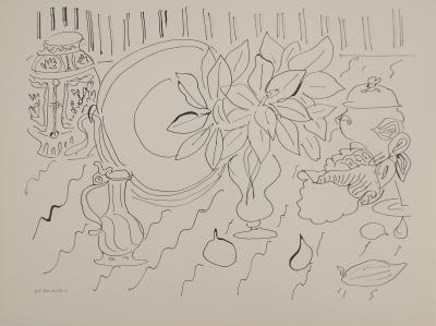 Henri MATISSE : Nature morte aux pétales, Lithographie signée 2
