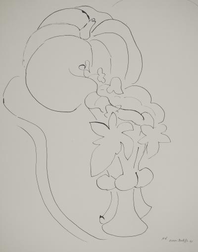 Henri MATISSE : Etude de citrouille, Lithographie signée 2