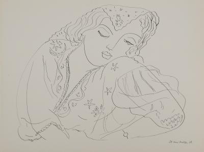 Henri MATISSE : La bohémienne assoupie, Lithographie signée 2